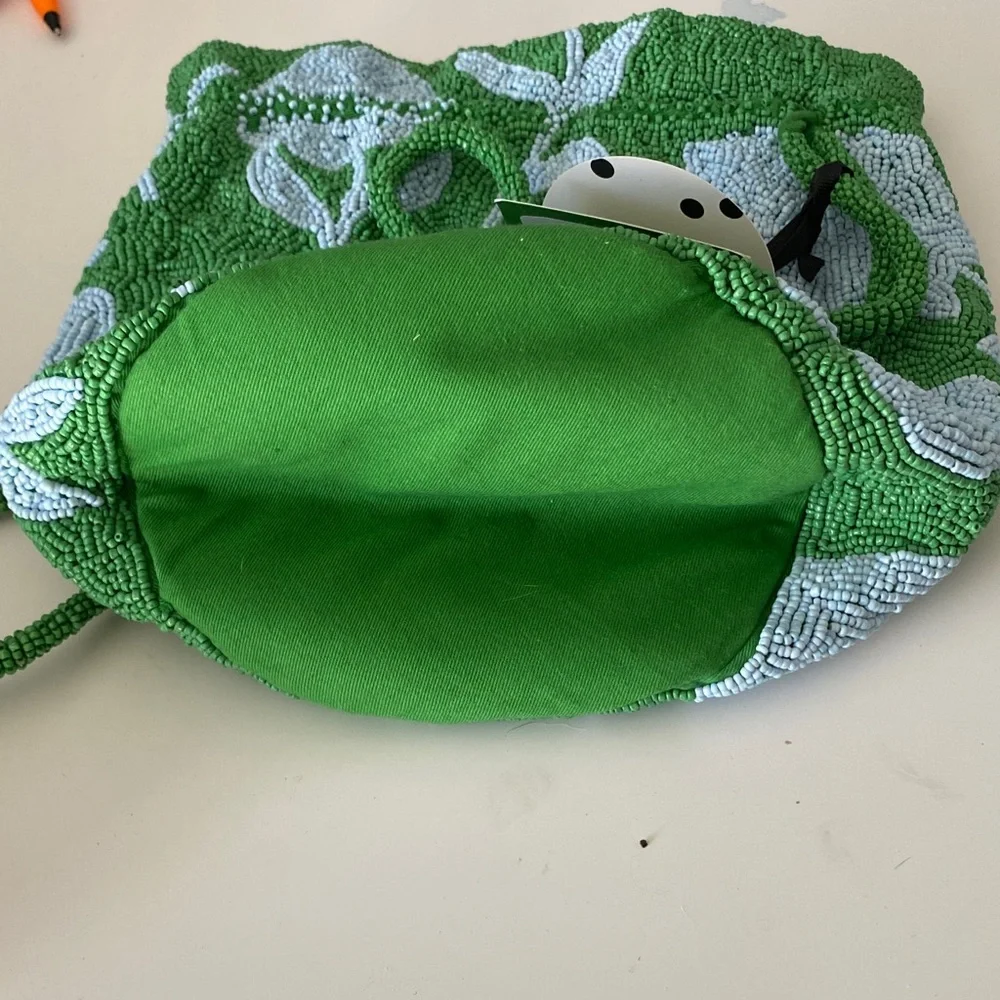 Kate Spade / Kate Spade X Target Beaded Classic Rose Drawstring Bucket Bag NWT - Picture 4 of 10